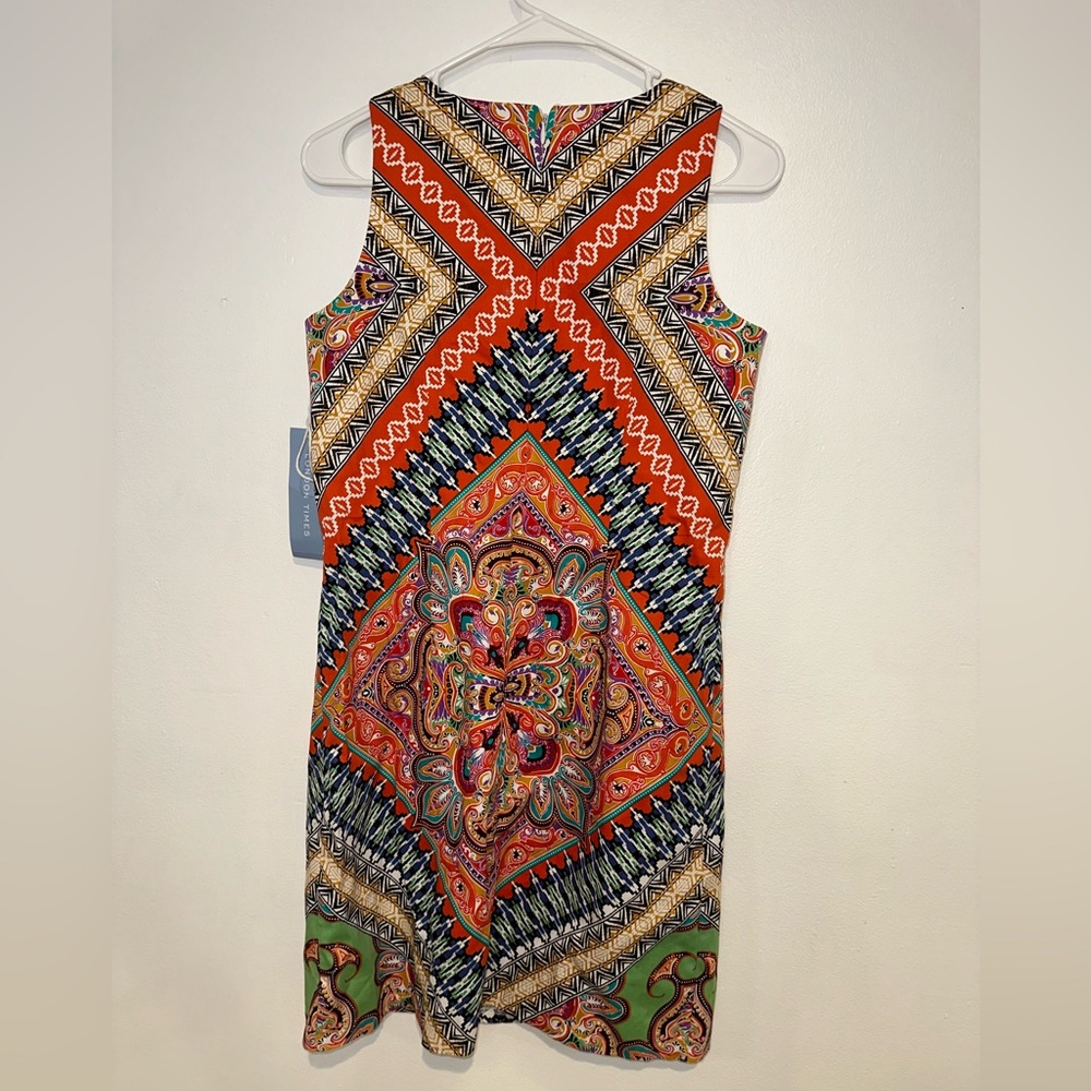 Beautiful multi color London times dress